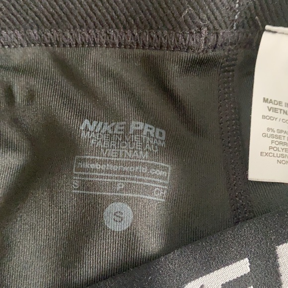 Black Nike Pro spandex | Size Small Petite - Picture 4 of 6